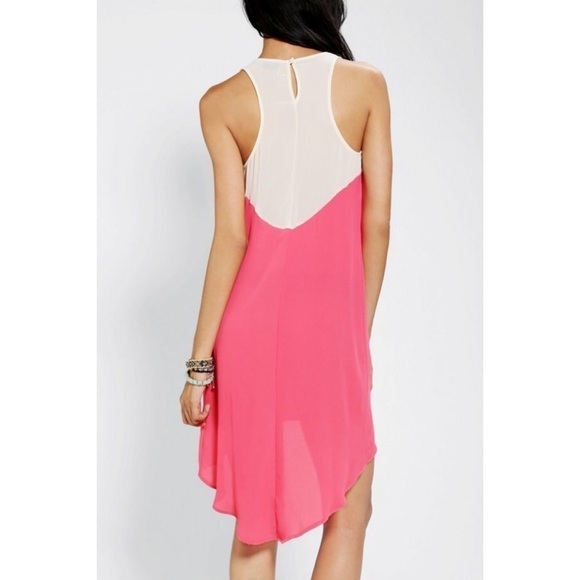 Uo Sparkle & Fade Sheer-Neck Colorblock Dress - Picture 2 of 6